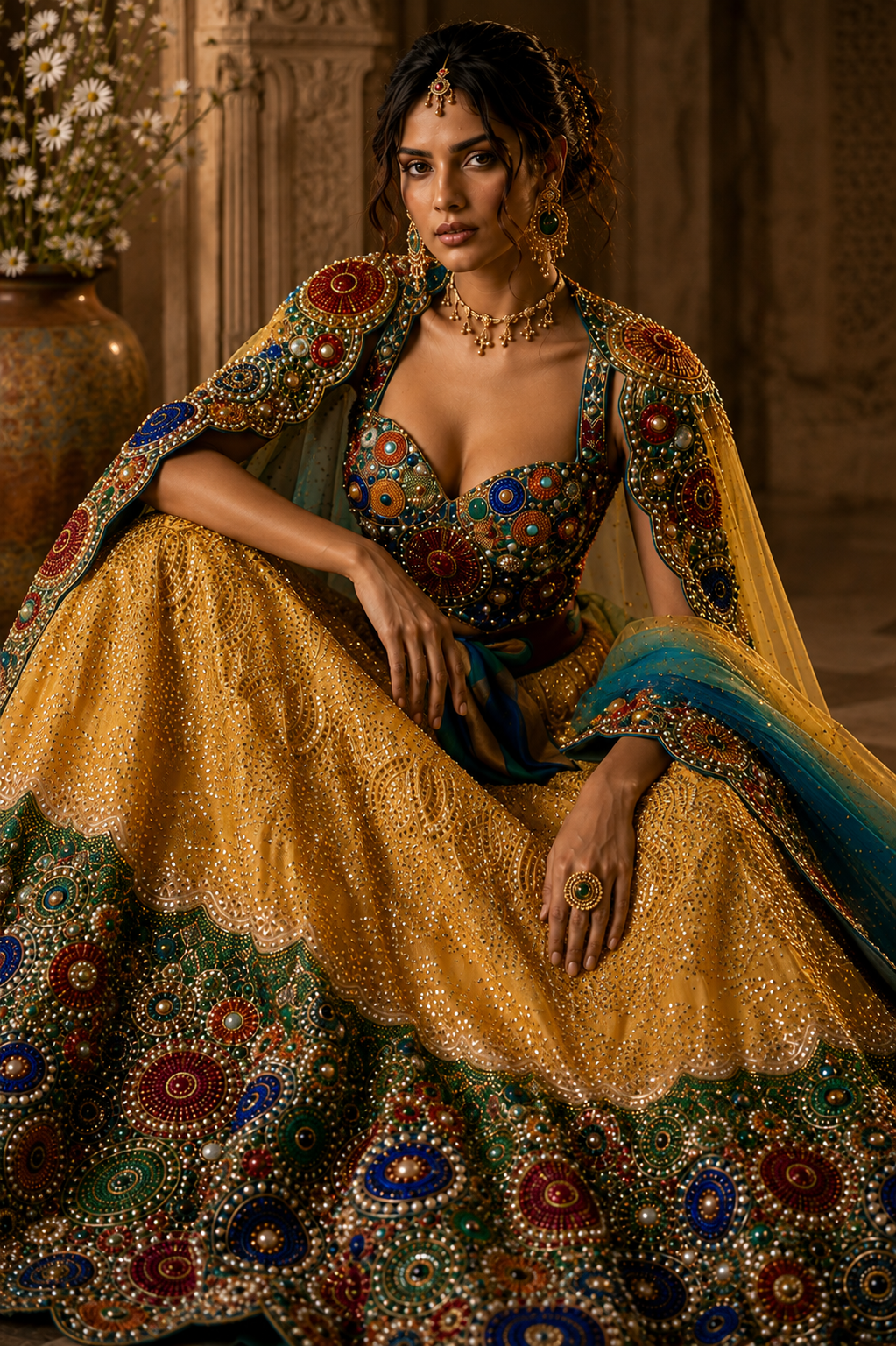 Embellished couture design from The Living Collection by Alia Qureshi Atelier