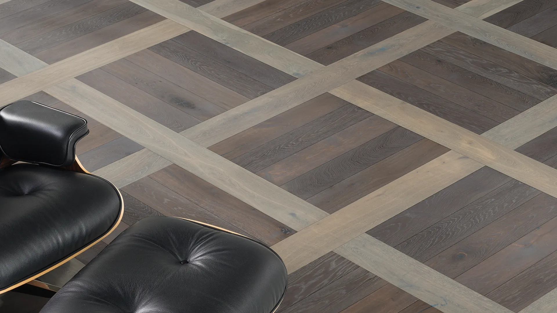 Valaire French White Oak plank and patterned flooring