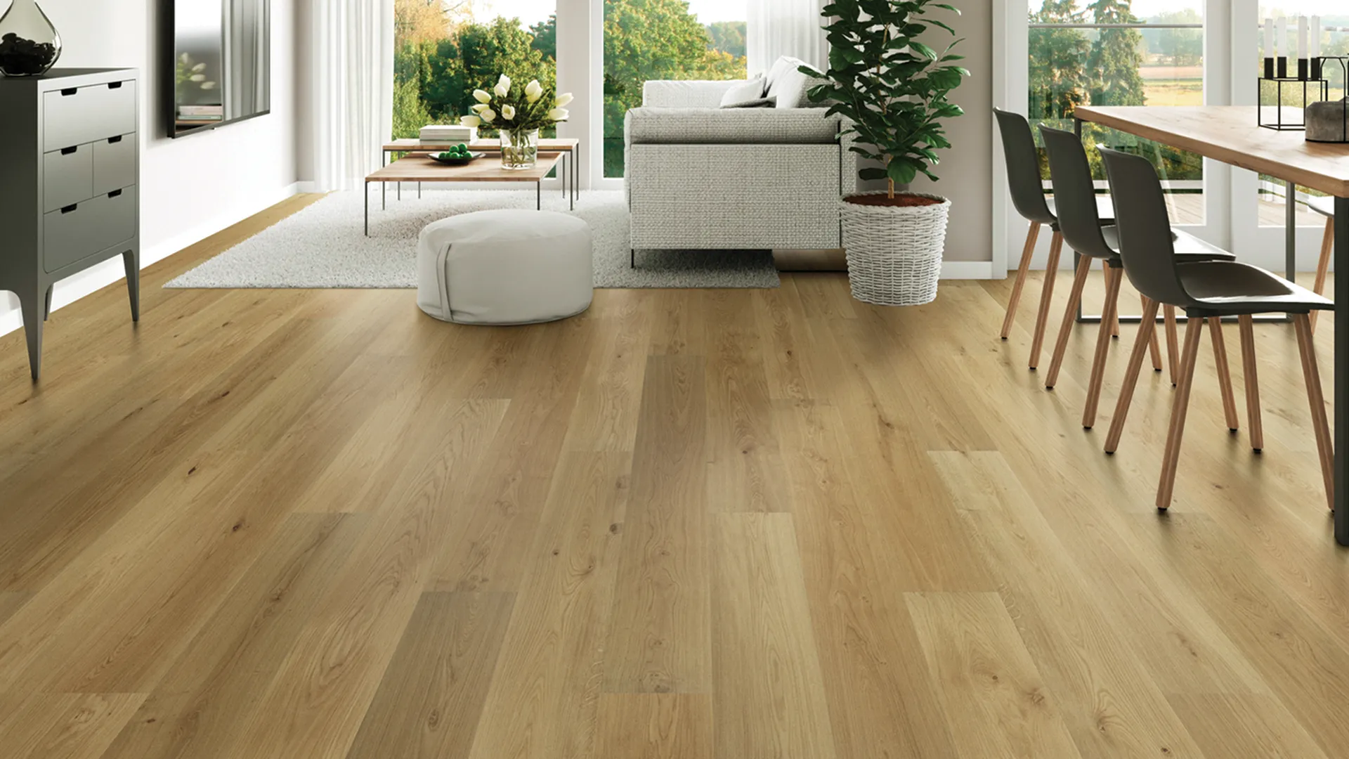 Symphony extra-wide French White Oak flooring