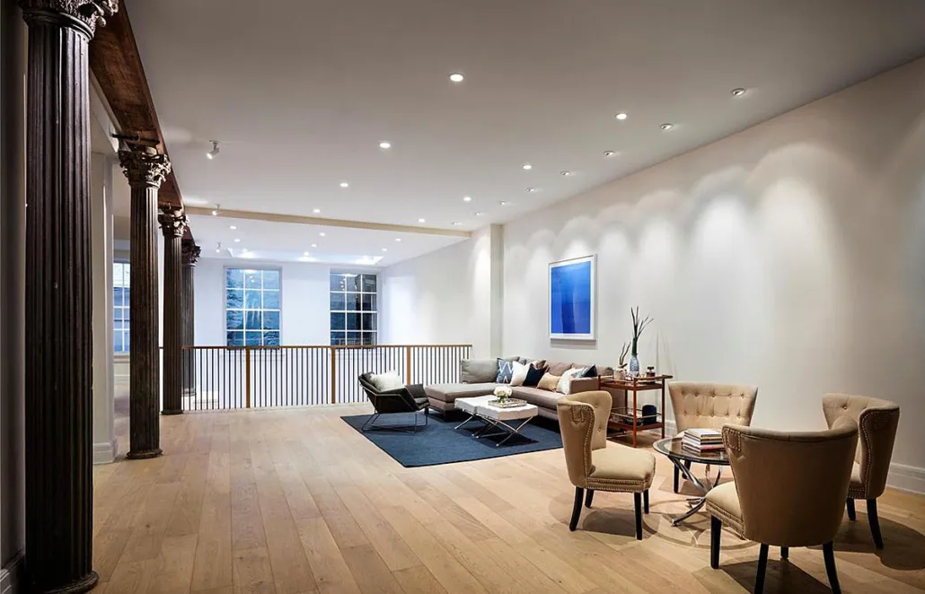 Palladio White Wash French White Oak flooring in a completed New York project.