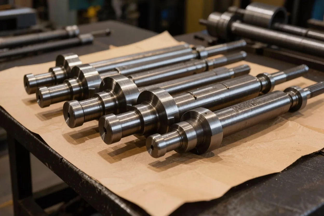 Precision-machined steel shafts