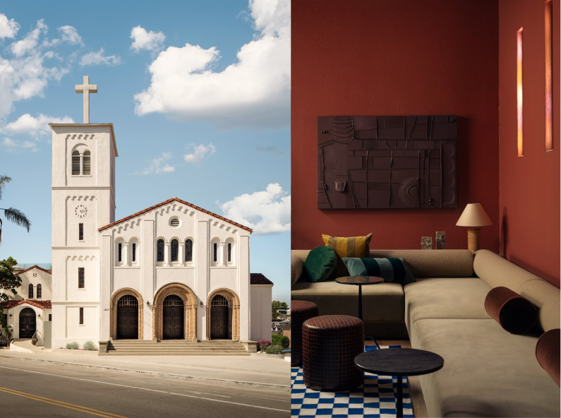 Hotel Lucile exterior and lounge