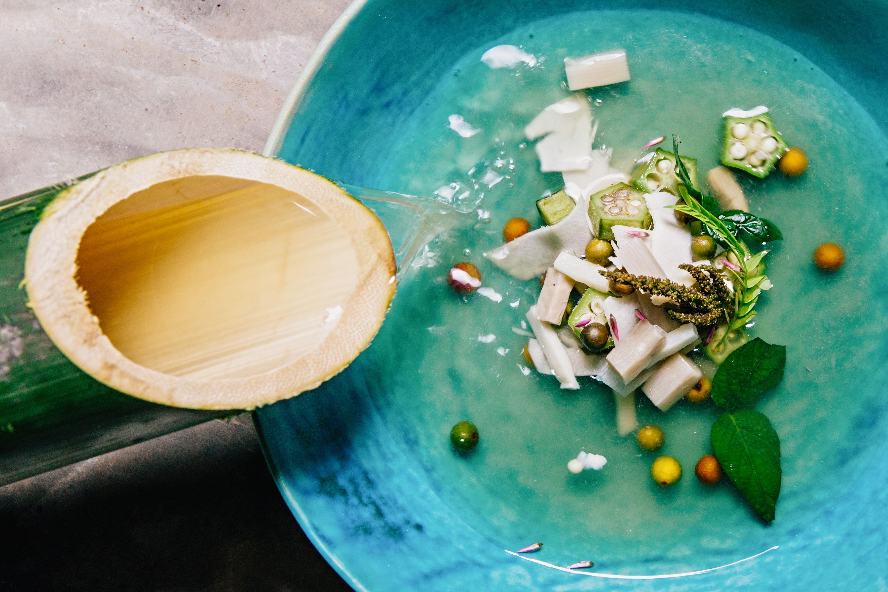 A freshly prepared dish