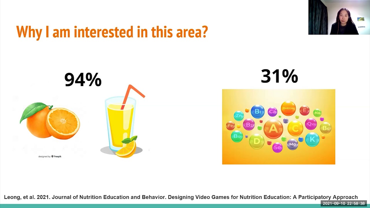 Video games for nutrition education