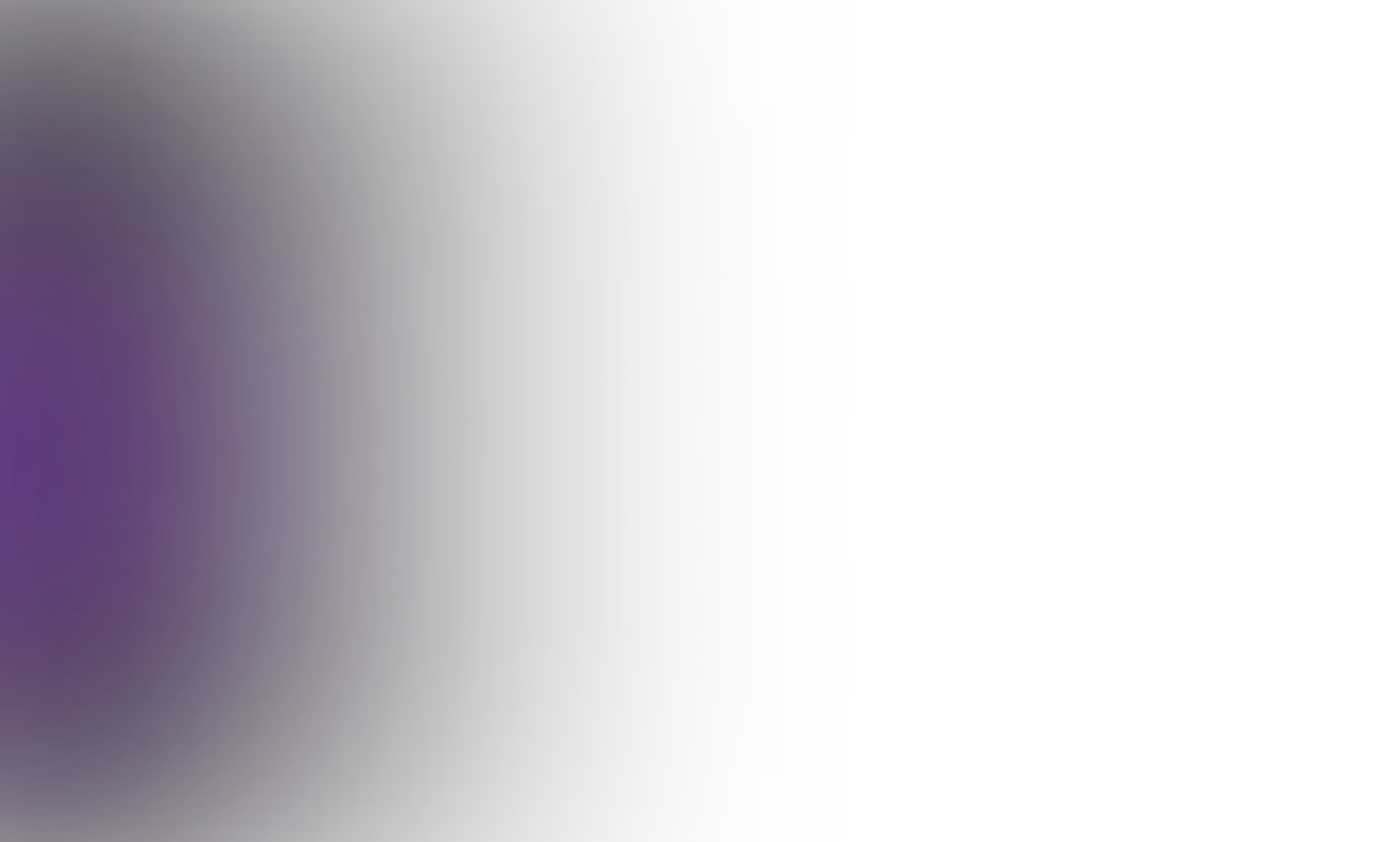 Abstract image with gradient purple fading to black on the left and black and white horizontal lines on the right.