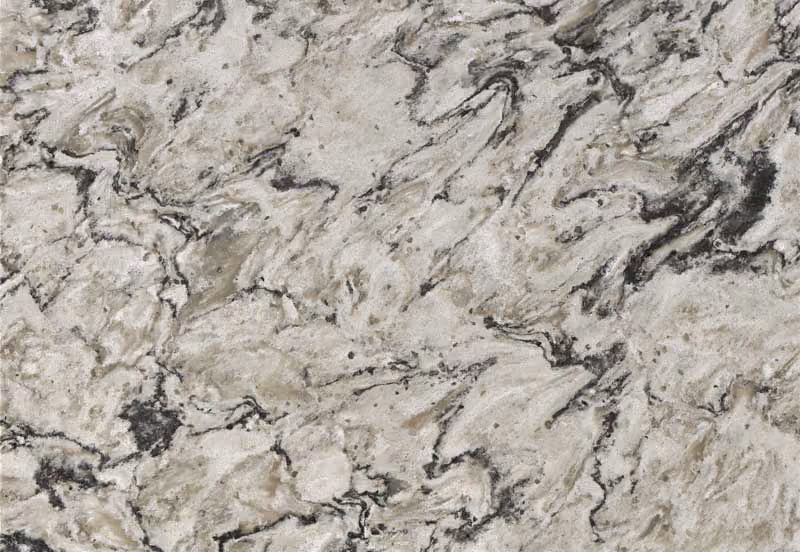 Bellingham Cambria quartz design at The Cabinet Store showroom in Apple Valley, Minnesota