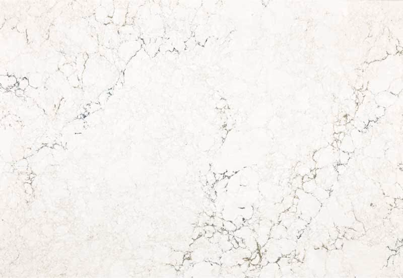 Whitendale quartz design by Cambria on display at The Cabinet Store in Apple Valley, Minnesota