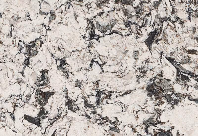 Huntley quartz design by Cambria on display at The Cabinet Store in Apple Valley, Minnesota
