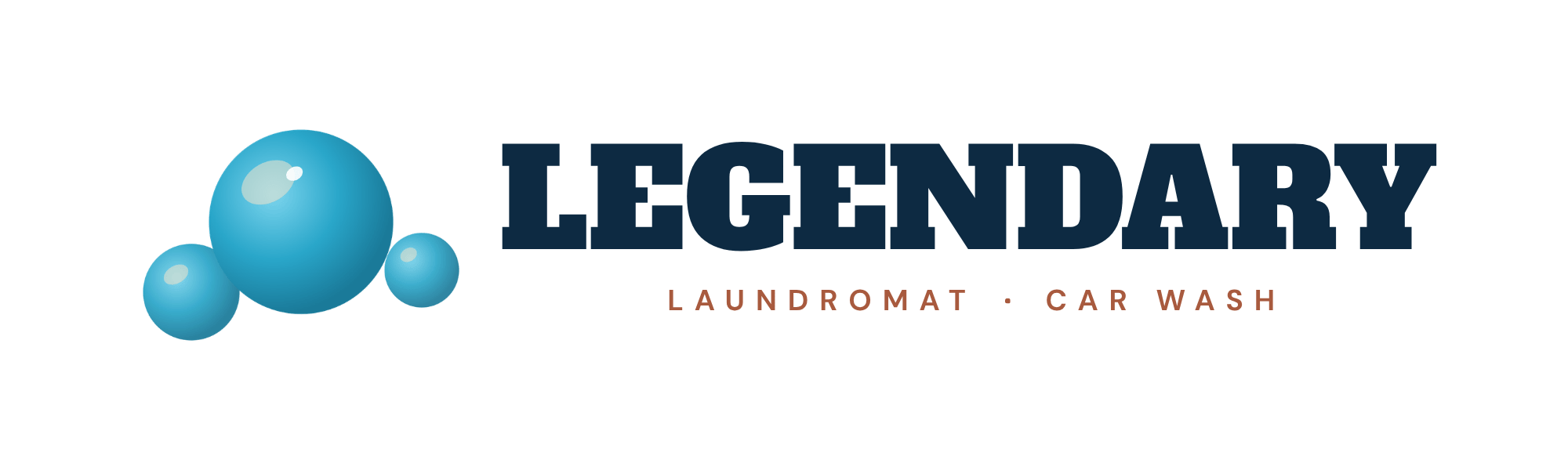 Legendary Laundromat and Car Wash logo, Cortland IL