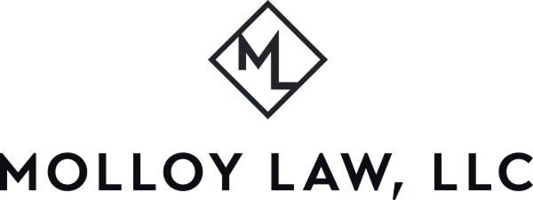Molloy Law, LLC logo featuring stylized ML initials inside a diamond shape above the name.