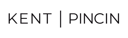 Text logo reading 'KENT | PINCIN' in black uppercase letters on transparent background.