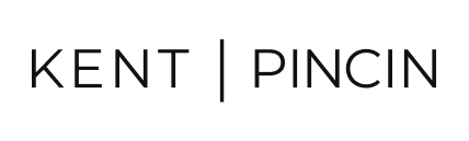 Text logo reading 'KENT | PINCIN' in black uppercase letters on transparent background.