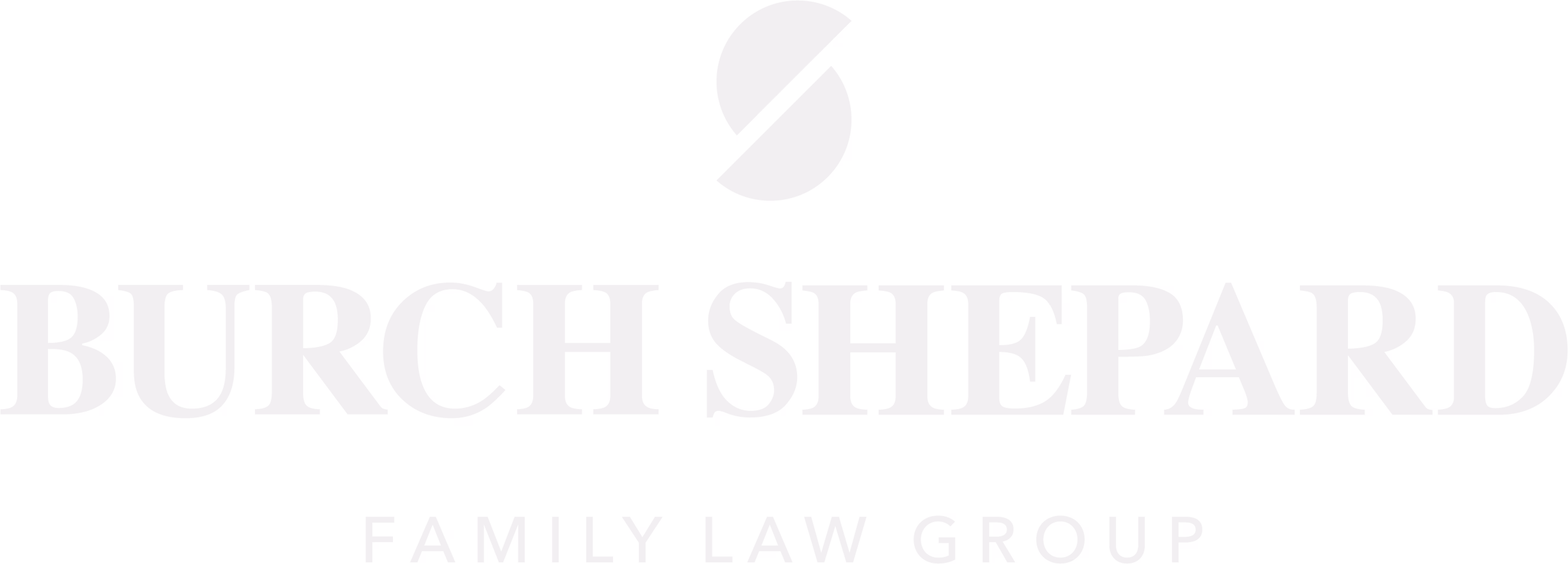 Burch Shepard Family Law Group text logo with abstract circular symbol above.