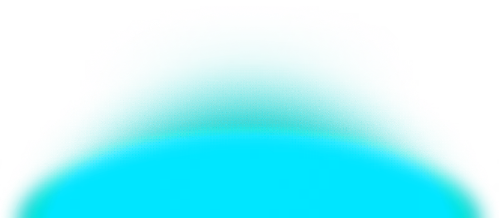 Hellblaue Licht- oder Nebelschwaden vor schwarzem Hintergrund, die an einen leuchtenden Farbverlauf erinnern.