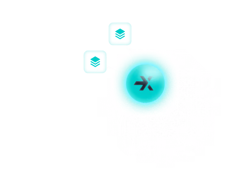 Abstrakte Illustration – transparente Ladungsträgerkonten und Salden