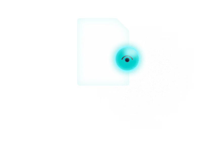 Abstrakte Illustration – transparente digitale Dokumentation