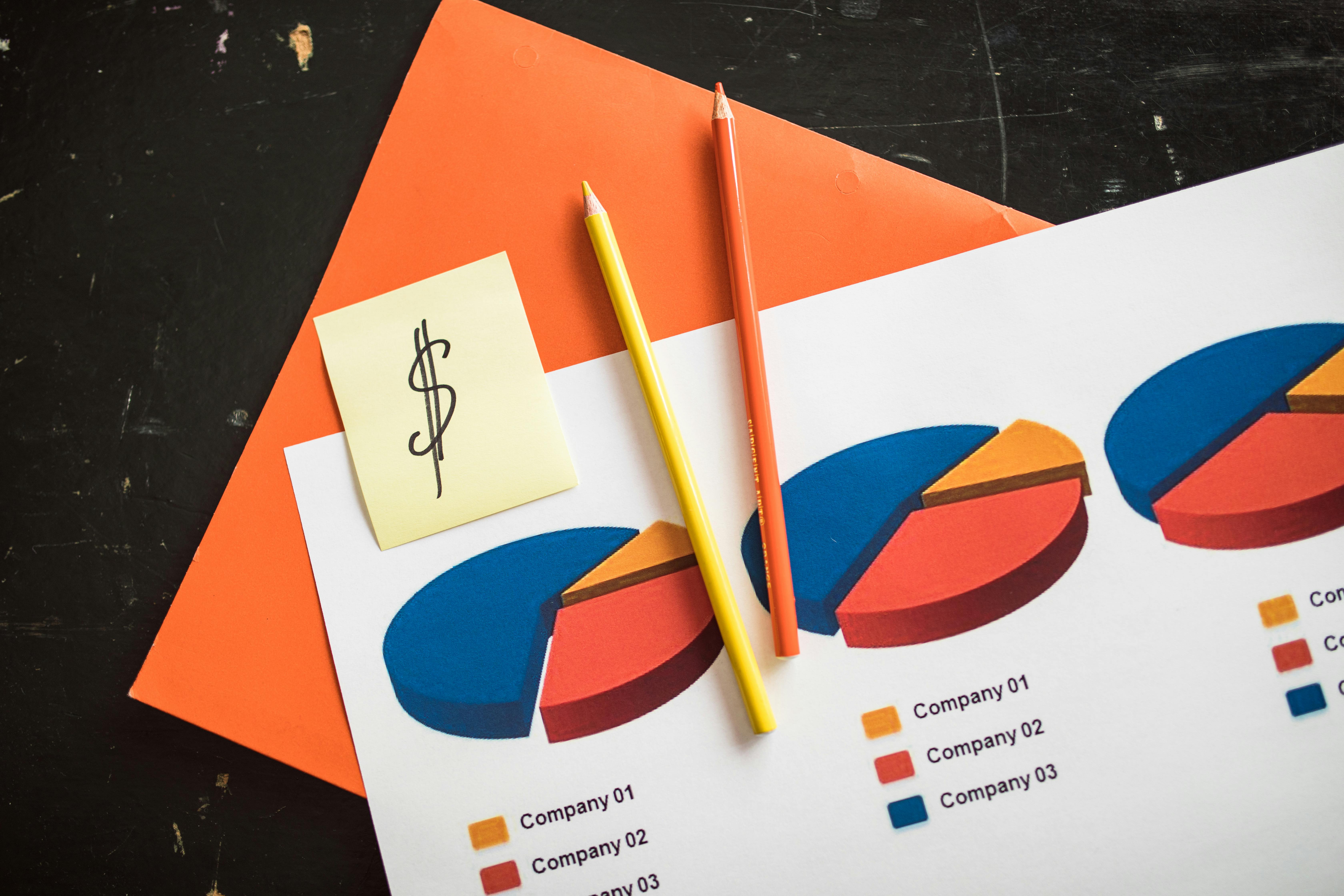 Business finance concept with documents