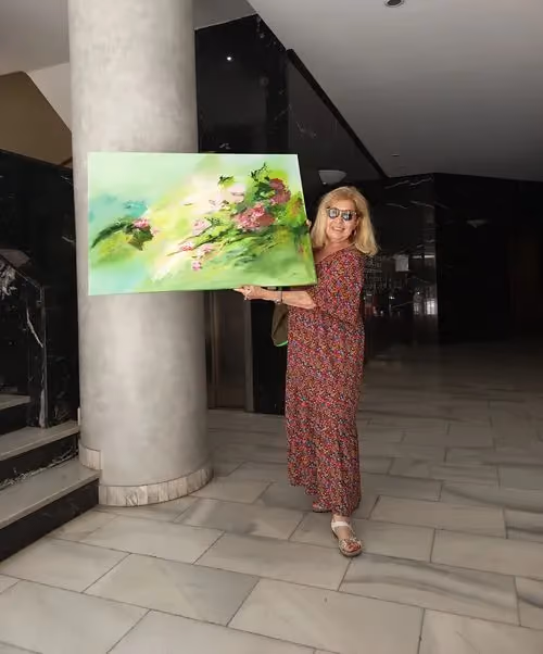 Maria Prosper, artist at The Seventh Art Gallery in Valencia