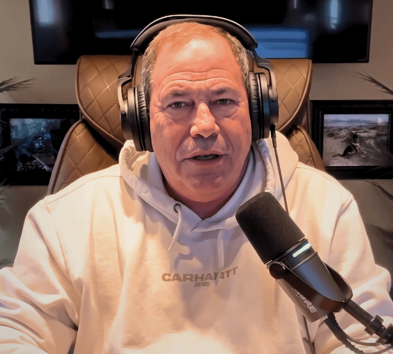 Jon Sanchez recording the show in his studio