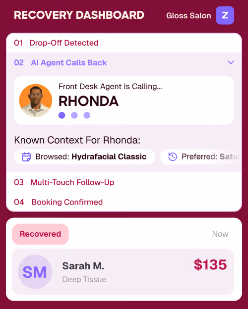 recovery dashboard mobile