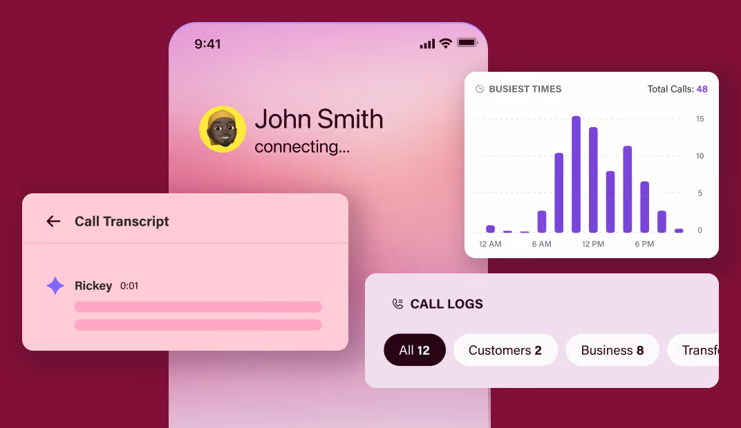Answers every single inbound call 