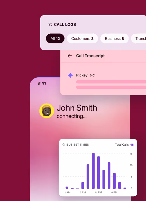 Answers every single inbound call  mobile