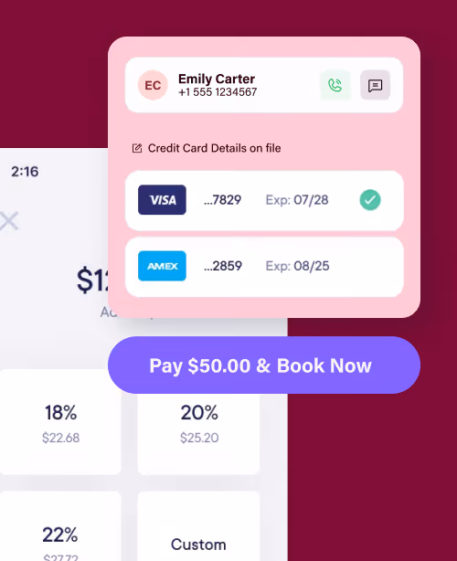 Native payments built into the booking flow mobile