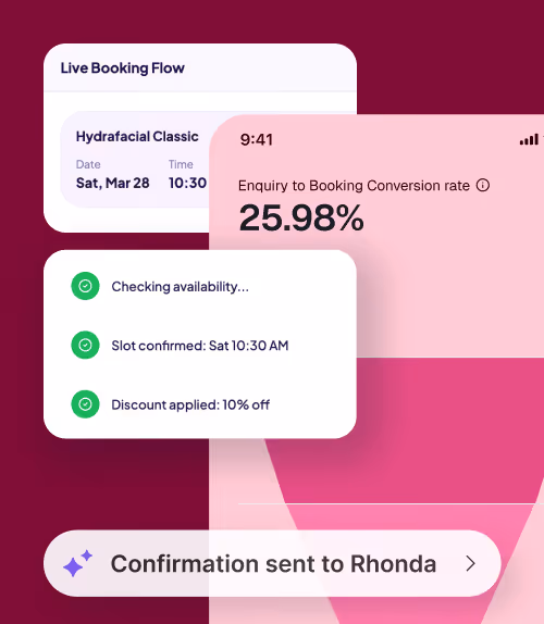 Simplified bookings meets drop-off re-engagement mobile