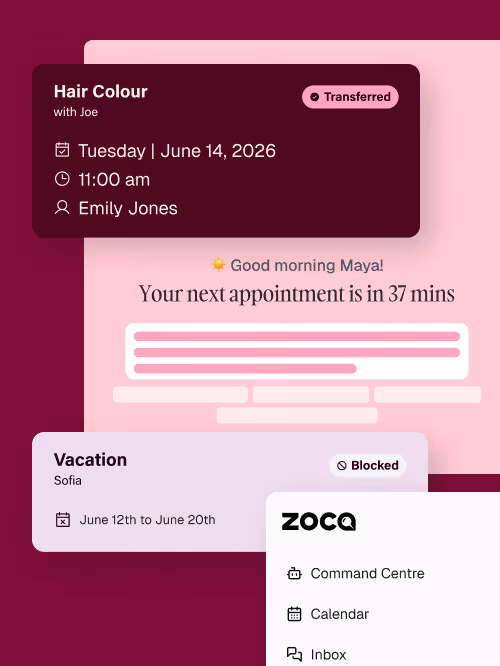 AI Command Center for quick actions mobile
