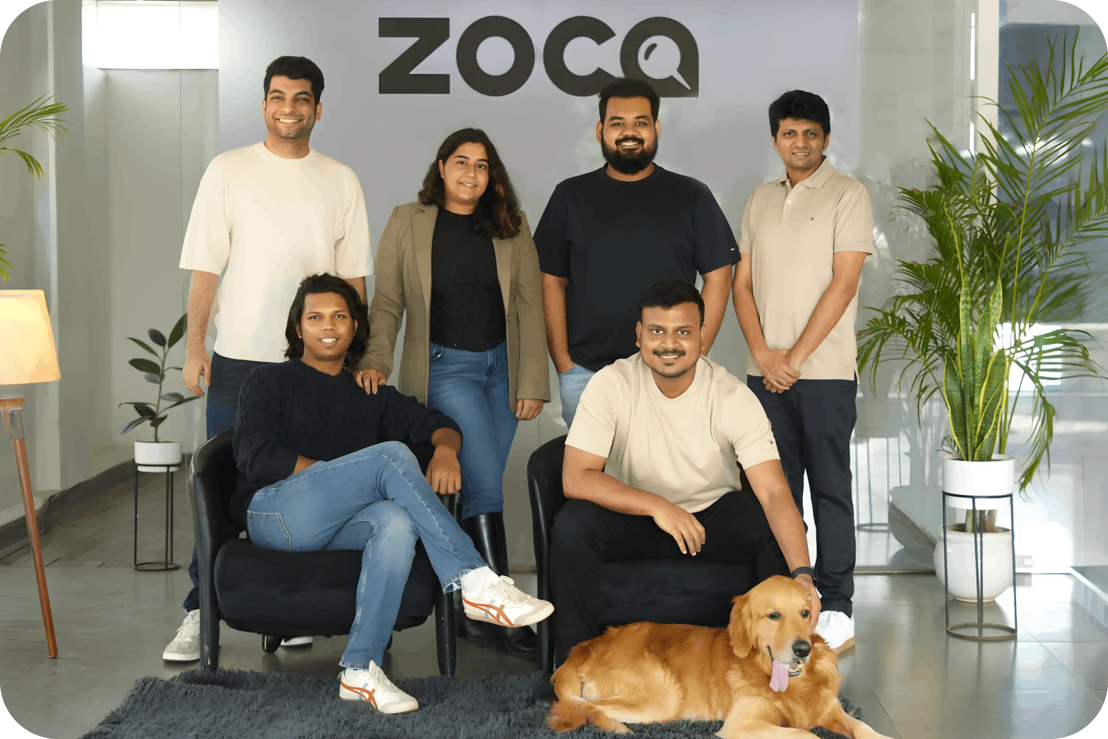 The Zoca team at the office