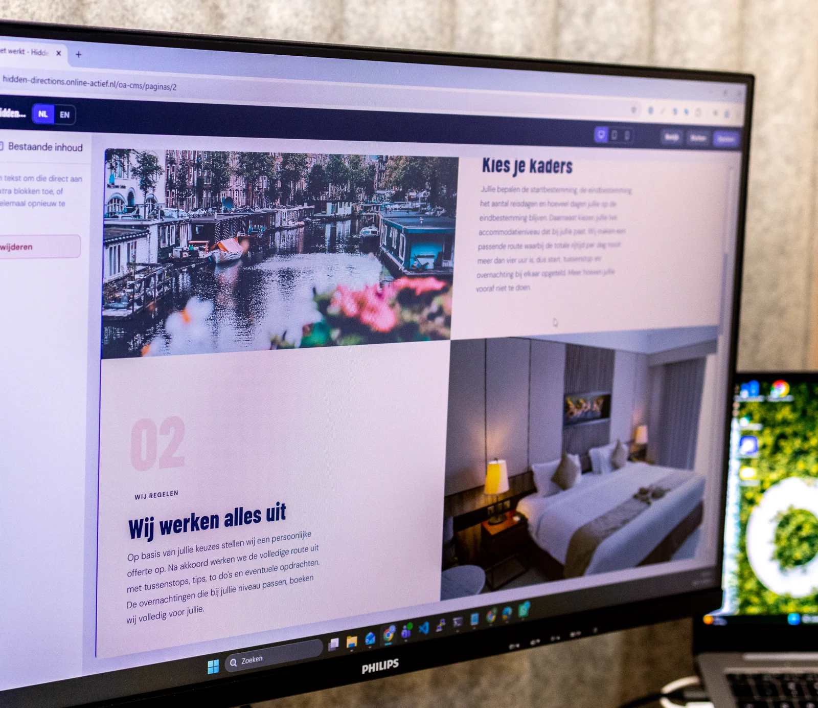 Team van Online Actief aan het werk
