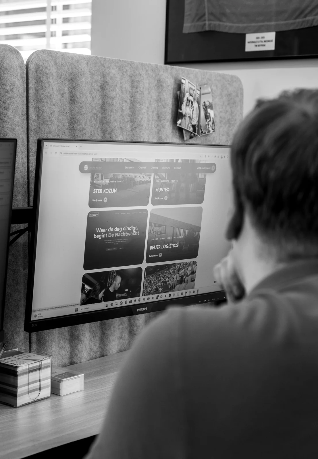 Team van Online Actief aan het werk