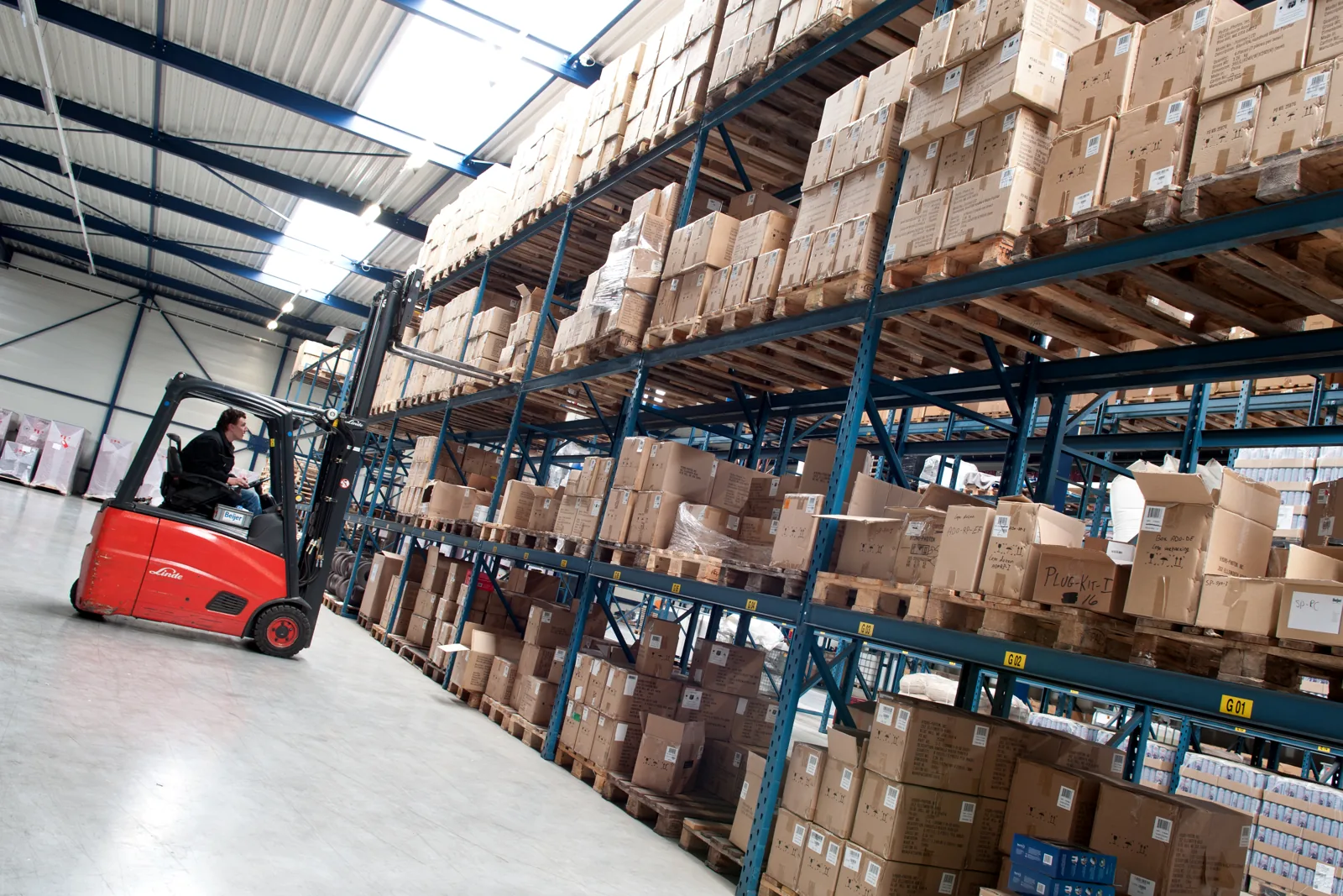 Magazijn van Beijer Logistics