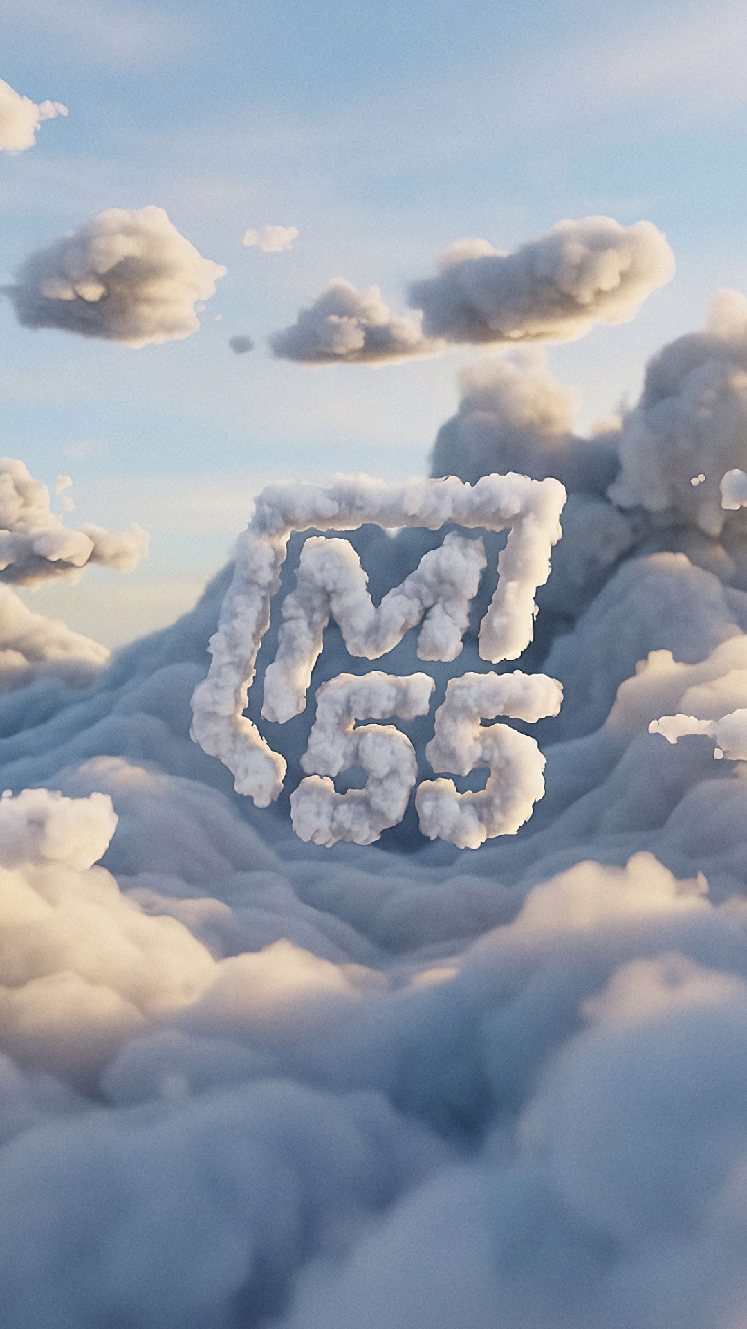 M55 — aus Wolken geformtes Markenzeichen