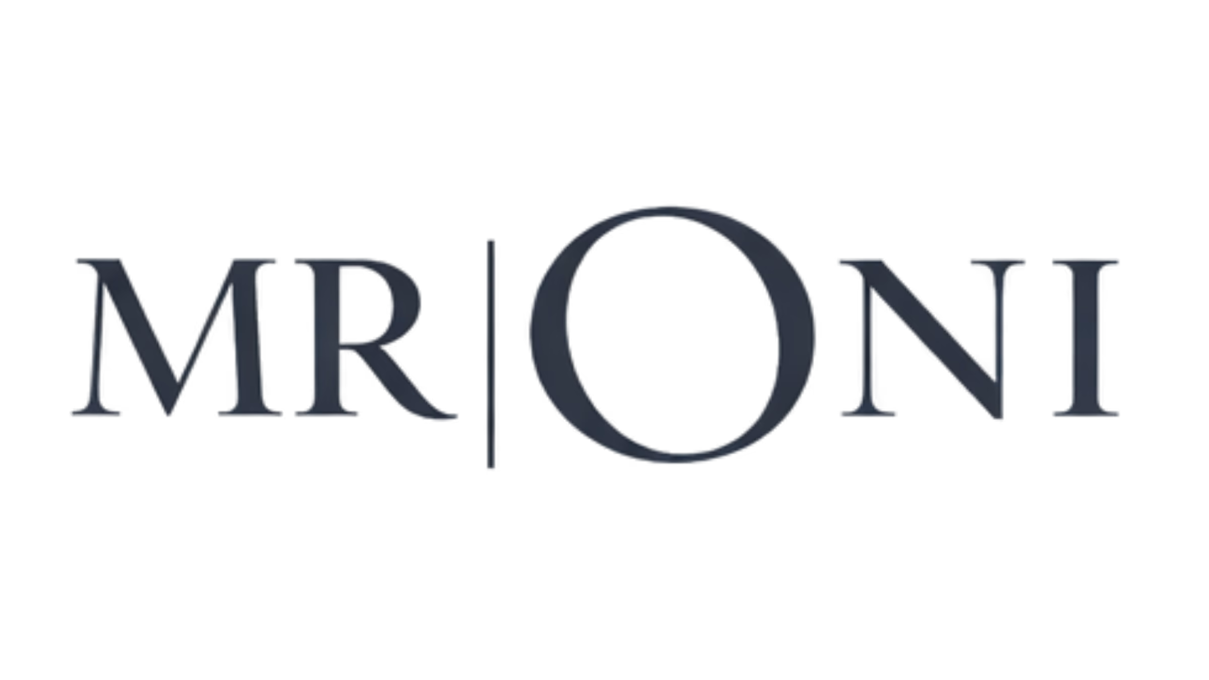 Mr Oni Logo in Navy and white