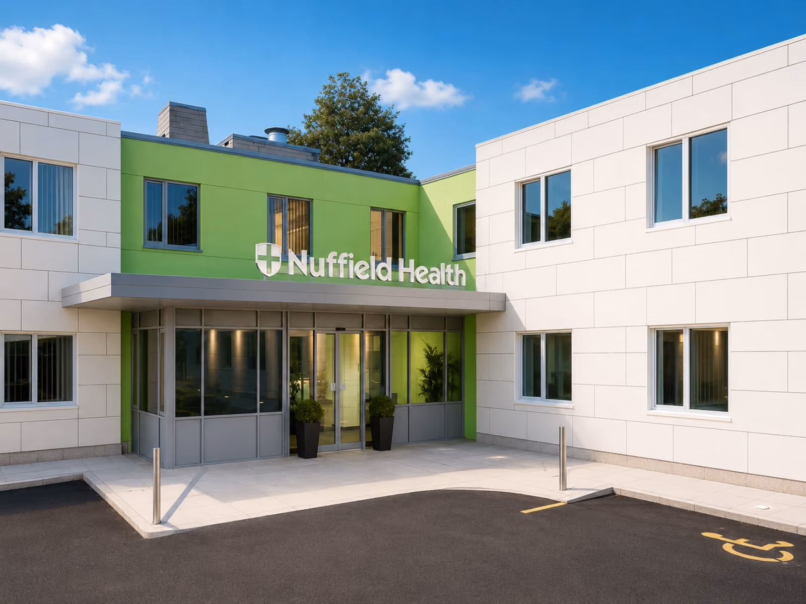 Exterior Image of the Nuffield Health Private Hospital in Tunbridge Wells