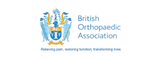 British Orthopaedic Association logo with shield and medical symbols.