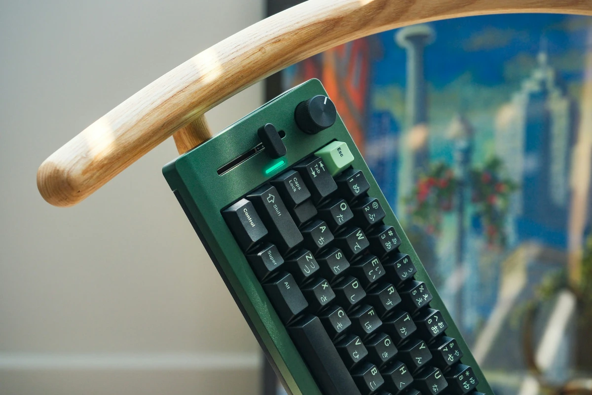 Green galss keyboard