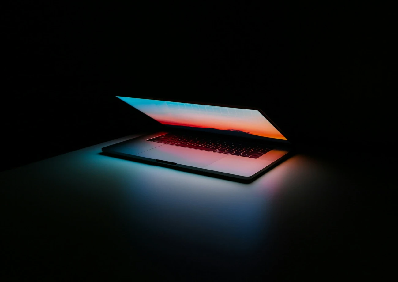 Black laptop