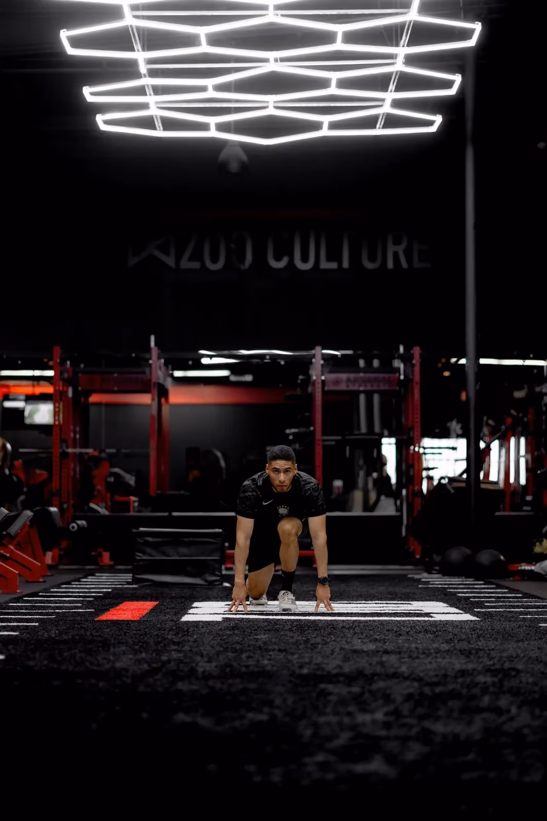 High-contrast fitness photography by Studio Bishop