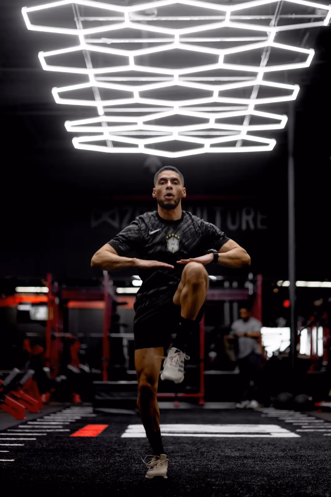 High-contrast fitness photography by Studio Bishop