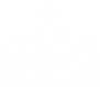 Silhouette of a city skyline with a church steeple and a castle tower.