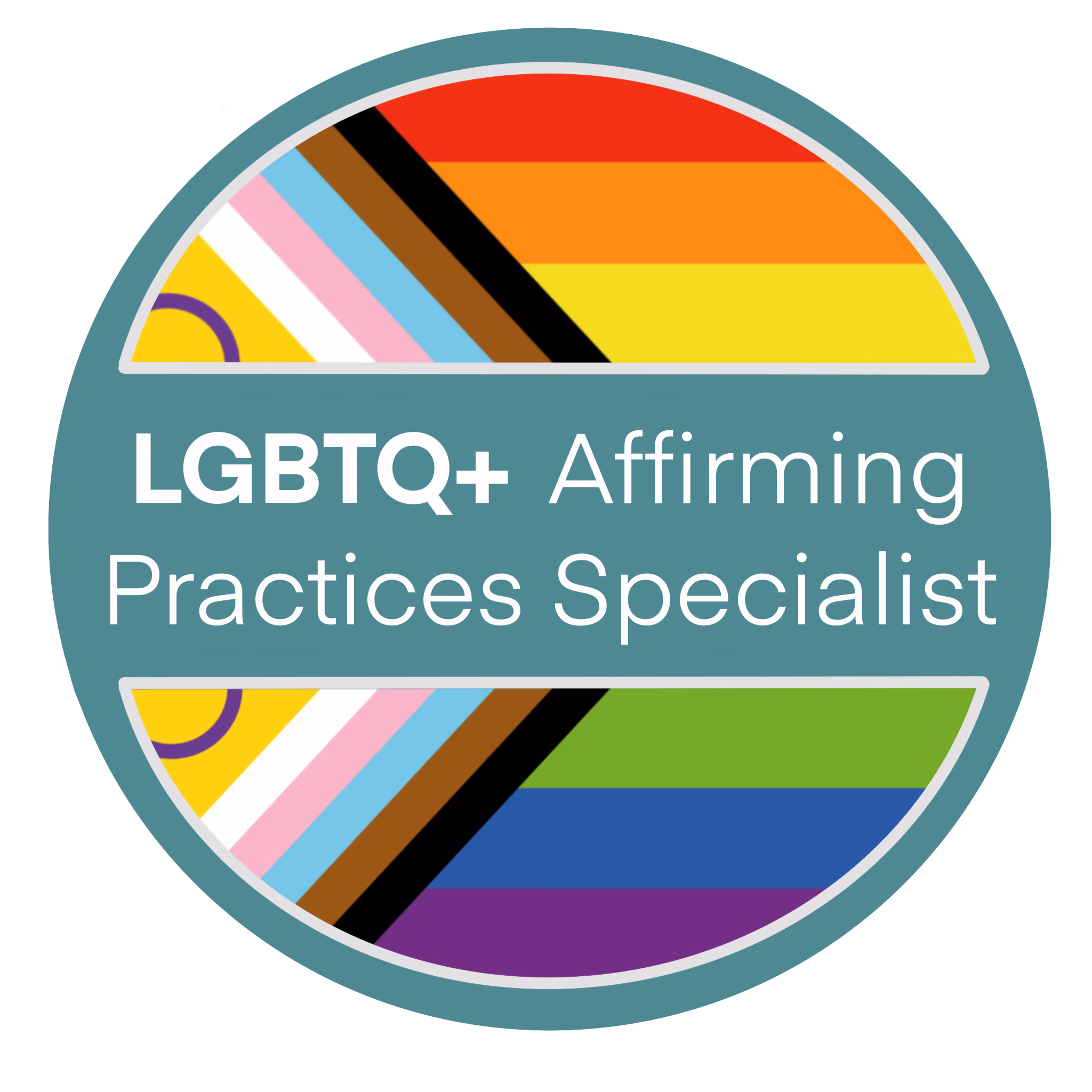 LGBTQ+ affirming provider badge