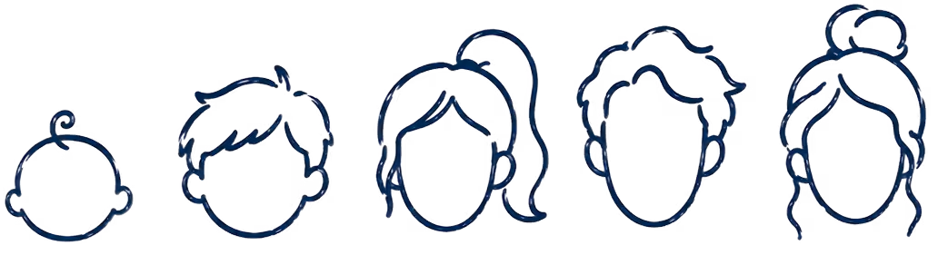 Illustration of a person growing and progressing through therapy