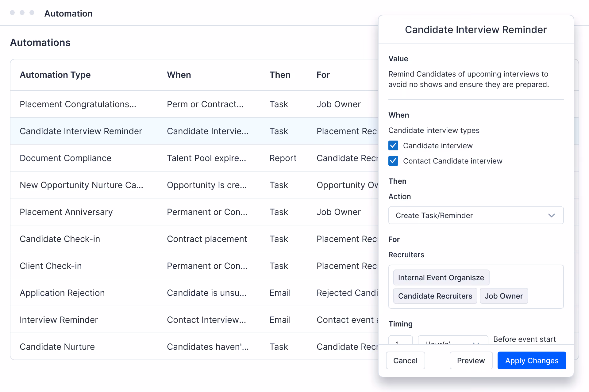 JobAdder product interface