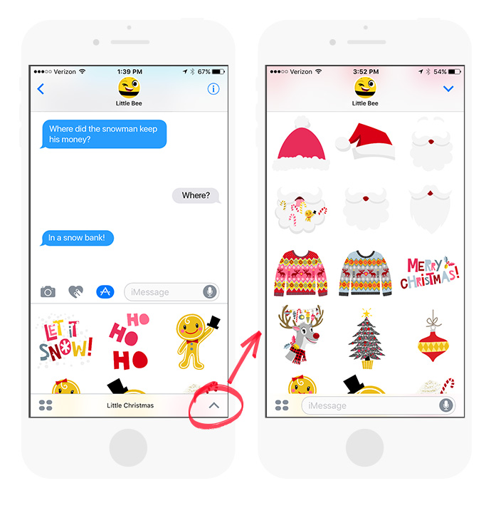 Little Christmas Stickers from Little Bee Speech