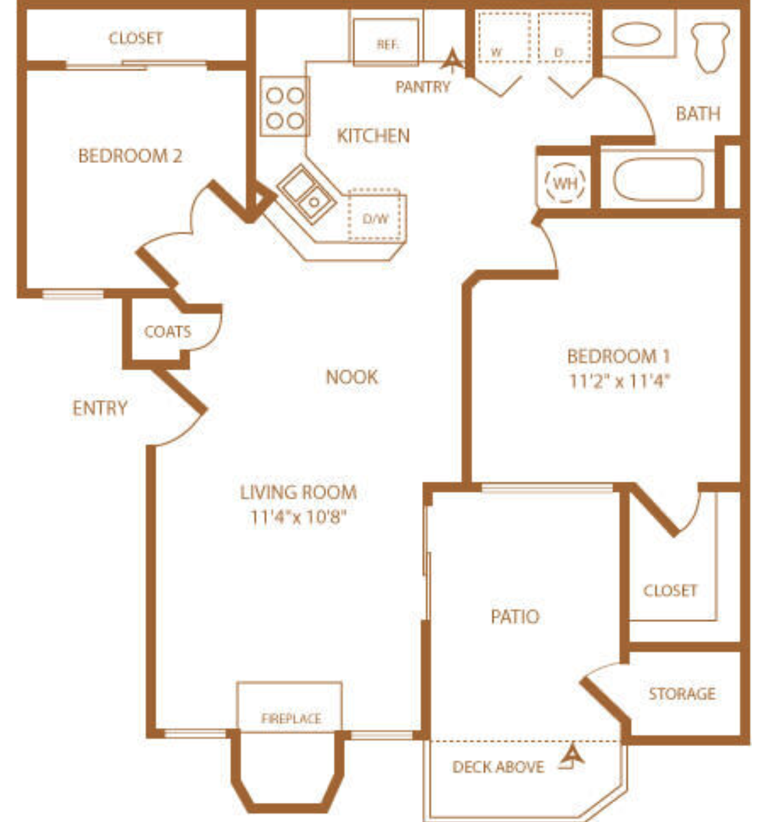 2x1 floor plan