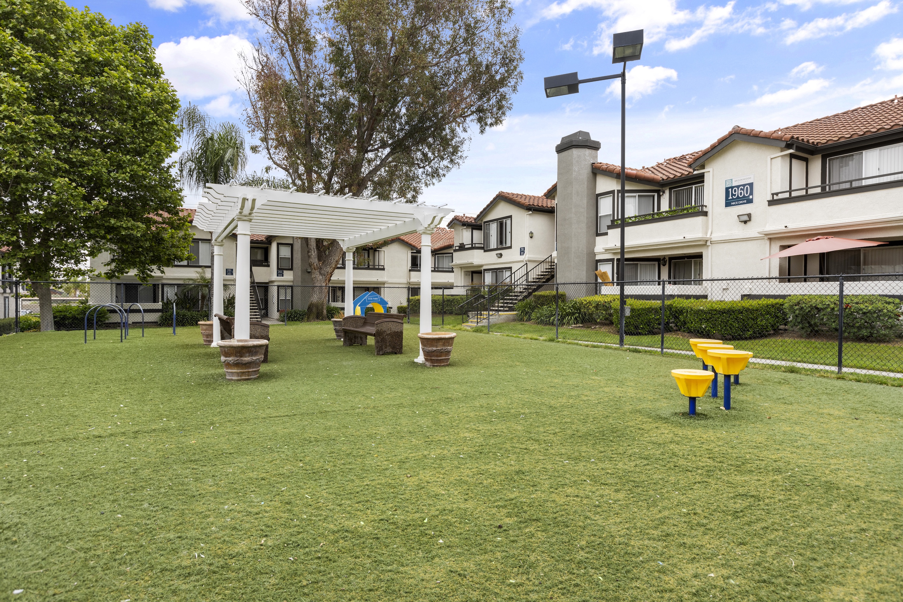 Bark park area