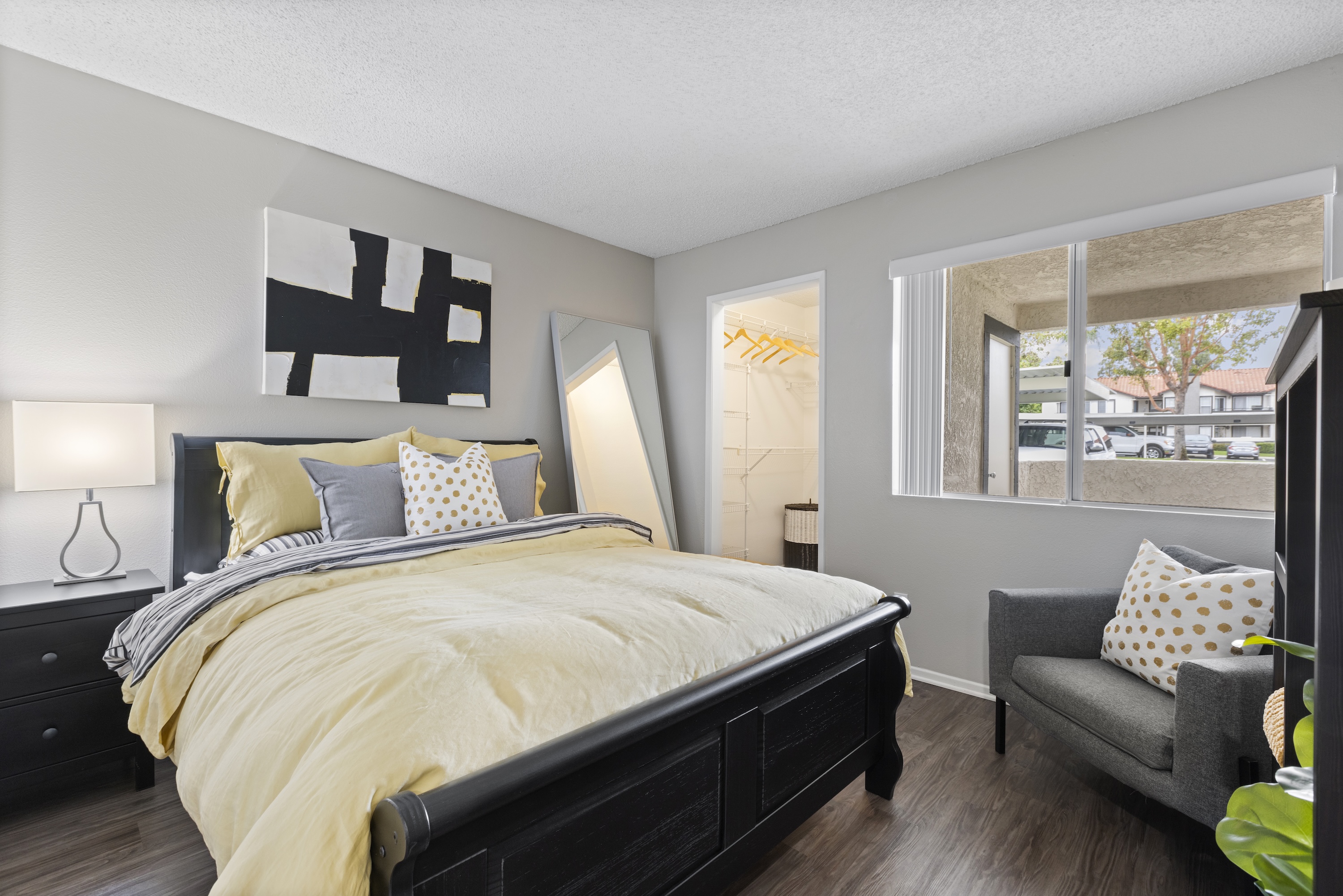 Bedroom with decor