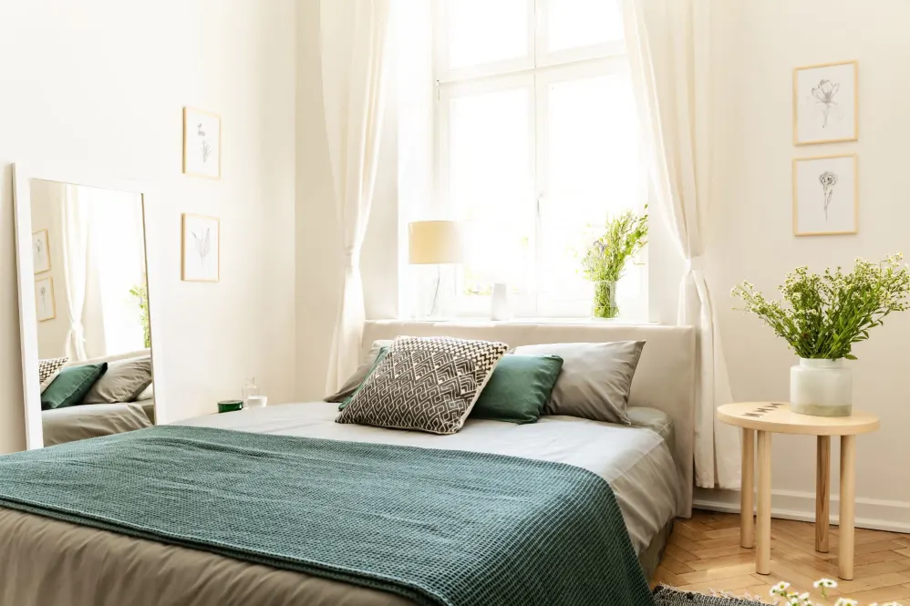 Bedroom with decor